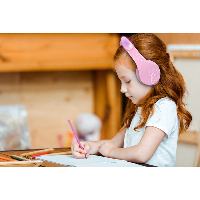 POWERLOCUS P2 KIDS CAT PINK/PUR stereo headphones