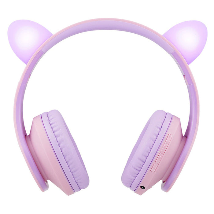 POWERLOCUS P2 KIDS CAT PINK/PUR stereo headphones