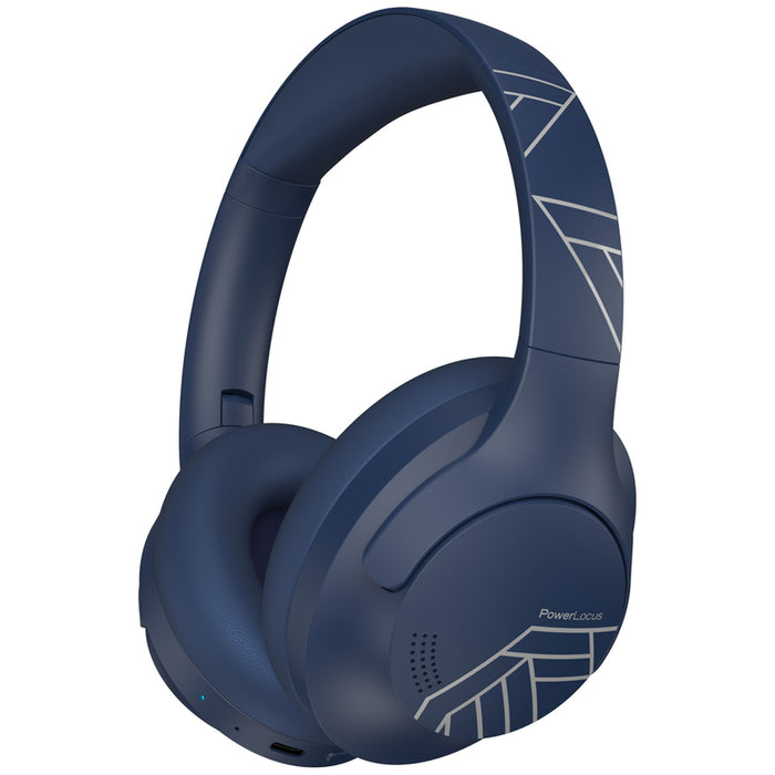 POWERLOCUS P3 BLUE stereo headphones