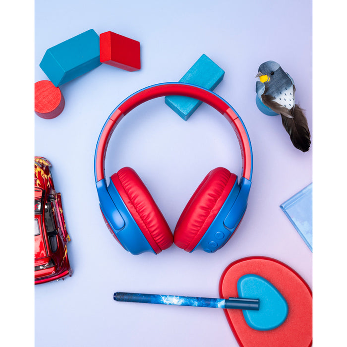 POWERLOCUS BOBO KIDS BLUE/RED stereo headphones