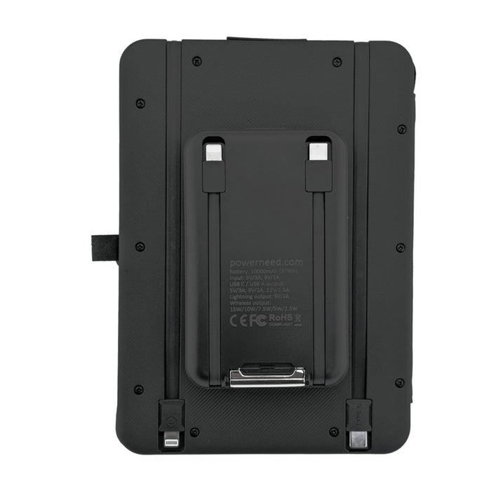 PowerNeed ES10000-4 power bank 10000 mAh Wireless charging Black