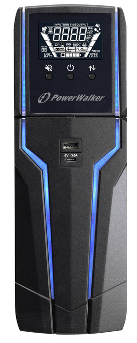 UPS POWERWALKER VI1000GXB, For professional gaming, 1000VA, Line Interactive