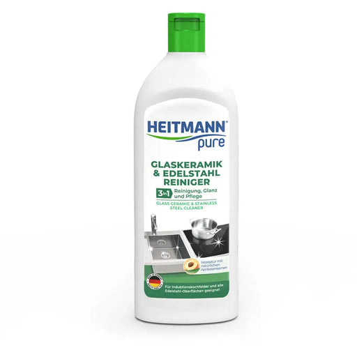 PREPARATION FOR GLASS CERAMIC AND STAINLESS STEEL 250ML HEITMANN - Почистващи препарати<<<Домашни