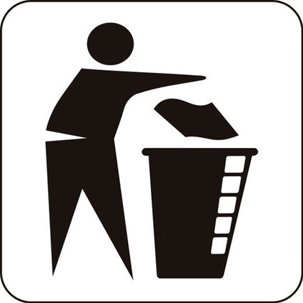 STICKER 12 X 12 CM PREVENTA "SPOT FOR WASTE"