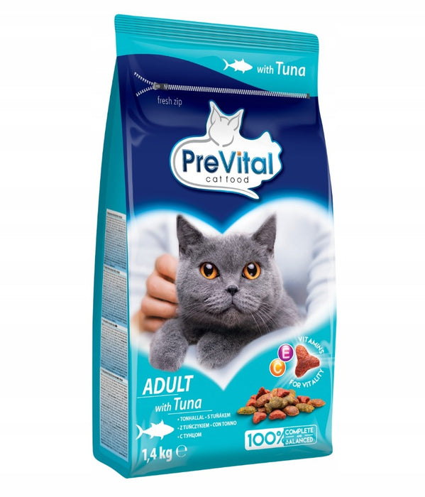 PREVITAL Adult Tuna - dry cat food - 1,4kg
