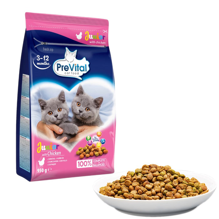 PREVITAL Junior Chicken - dry cat food - 950g