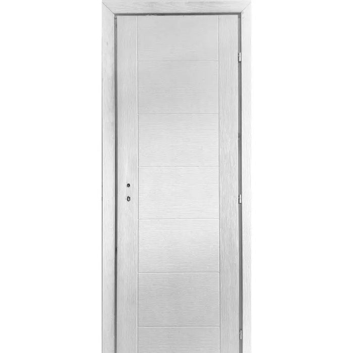 PRIMERED DOOR WITH CASE MODULATO TROYA 70X200X7 CM. RIGHT - Врати<<<Врати и обков<<<Строителни