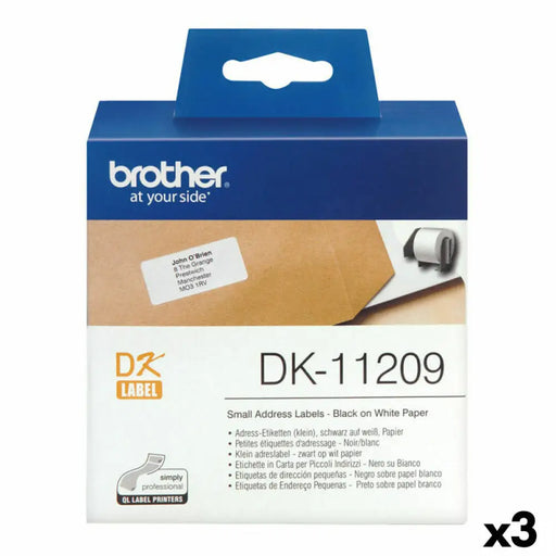 Printer Labels Brother DK-11209 Black/White 62 x 29 mm (3 Units) - Електроника Периферни и резервни части<<<Компютри|