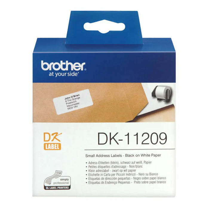 Printer Labels Brother DK-11209 Black/White 62 x 29 mm (3 Units) - Електроника Периферни и резервни части<<<Компютри|