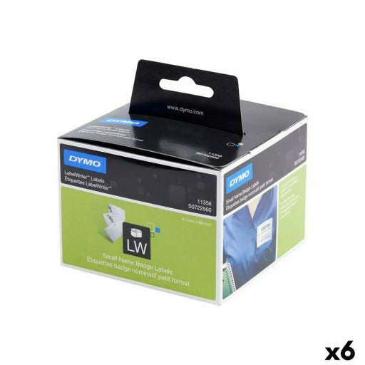 Printer Labels Dymo LW11356 89 x 41 mm White (6 Units) - Електроника Периферни и резервни части<<<Компютри|