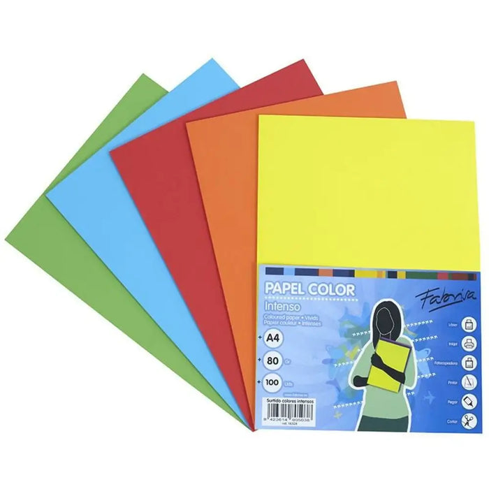 Printer Paper Fabrisa Multicolour A4 100 Sheets (22 Units) - Електроника Периферни и резервни части<<<Компютри|