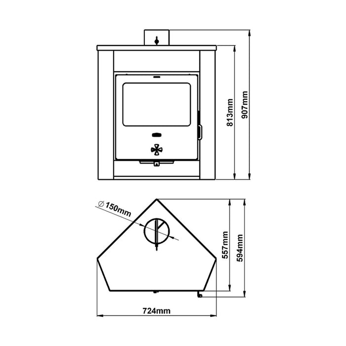 FIREPLACE PRITY AM D 12kW