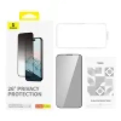 Privacy Protection Tempered Glass Baseus Diamond iPhone 15 Pro Max - For smartphones<<<Tempered glass and screen