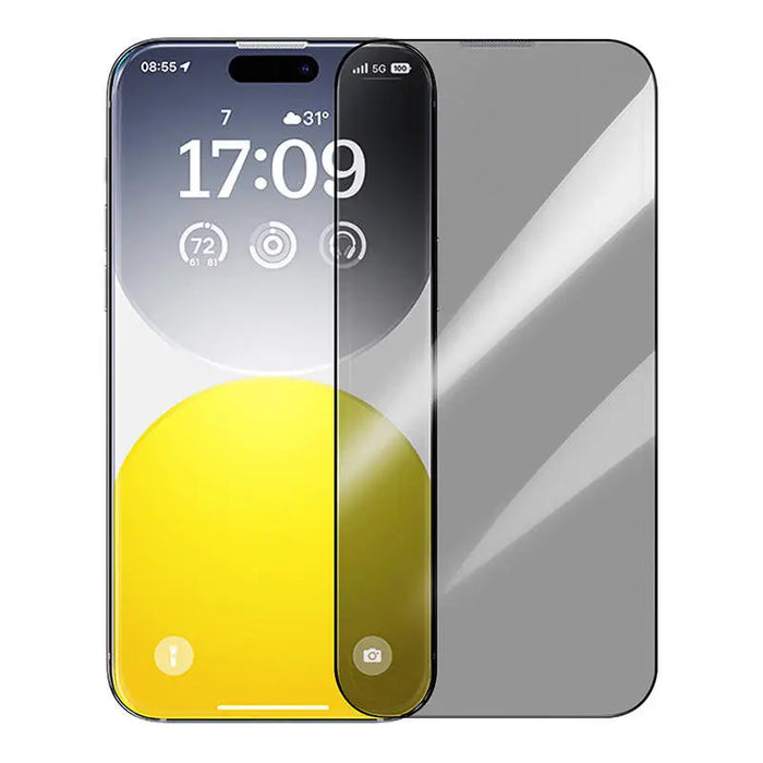 Privacy Protection Tempered Glass Baseus Sapphire iPhone 15 ProMax - For smartphones<<<Tempered glass and screen