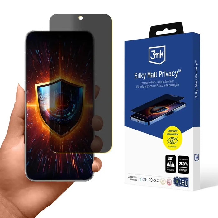 Privacy Screen Protector 3mk Silky Matt Privacy for Huawei Pura 70 Pro - Cell phone protection film<<<HurtelXML