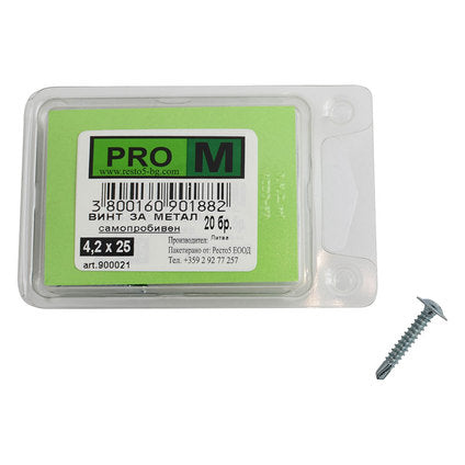 SELF-DRILL SCREWS FOR METAL 4.2X25 MM PRO M 20 PCS
