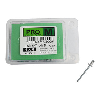 POP-RIVET 4X6 MM PRO M 70 PCS