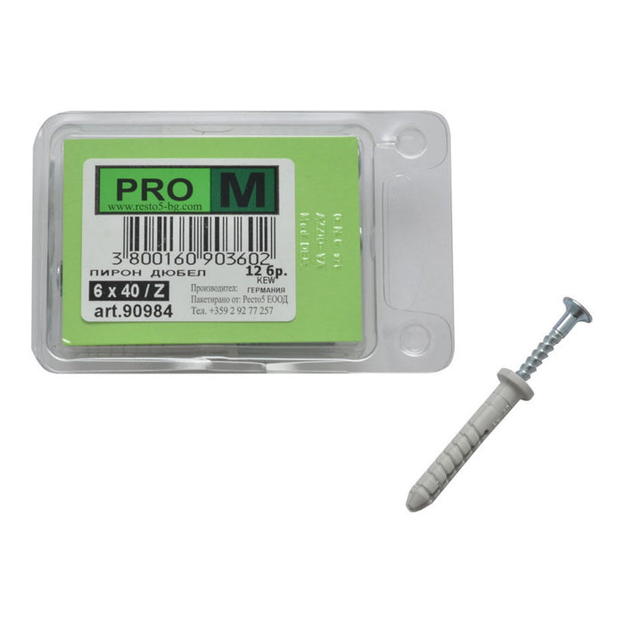 NAIL-DOGLE F6X40MM 12 PIECES PRO M