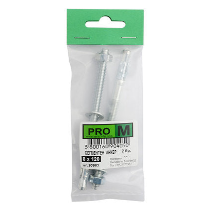SEGMENT ANCHOR F8X120MM 2 PCS PRO M
