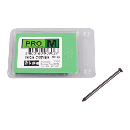 STEEL NAILS 100 G PRO M 3.4X60 MM