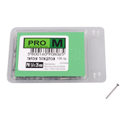 UPHOLSTERY NAILS 100 G PRO M 1.4X25 MM