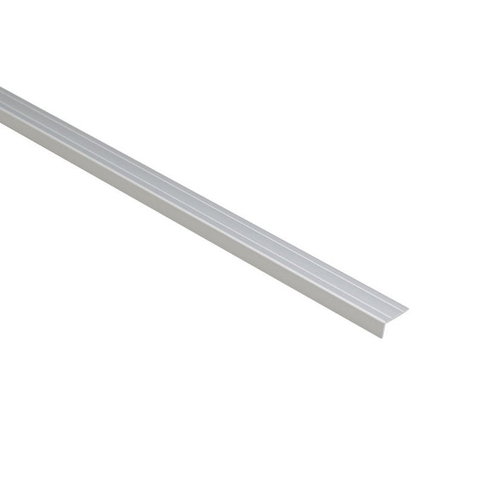 L-SHAPED TRANSITION STRIP PROFILES TRADE 24X10 MM. SILVER MATT 0.9 M.