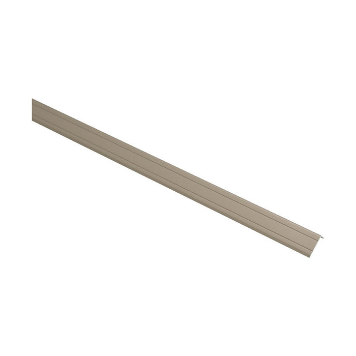 L-SHAPED TRANSITION STRIP PROFILES TRADE 24X10 MM. STAINLESS STEEL MATTE 0.9 M.