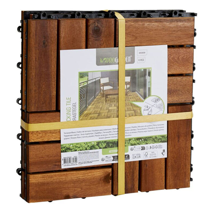 DECKING TILES 30X30CM PROGARDEN VN2000110