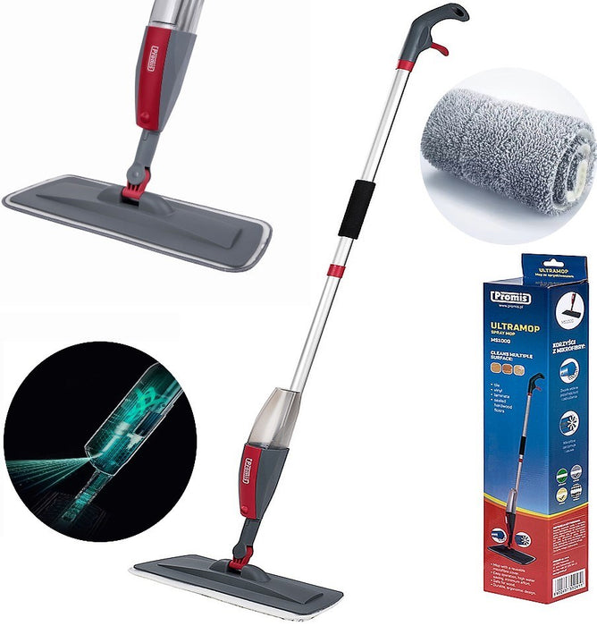 PROMIS Spray mop, grey-red