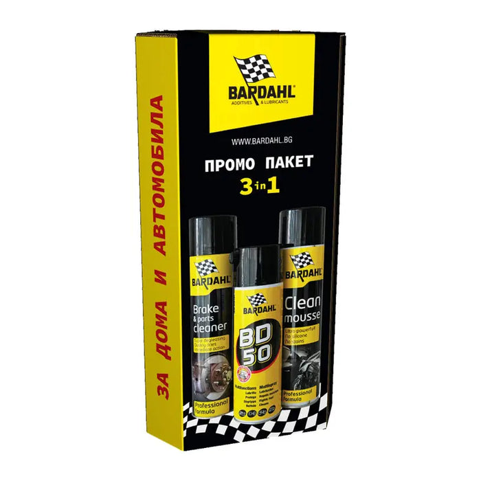 PROMO PACKAGE 3 IN 1 BD50 CLEANSING FOAM AND DEGREASER BARDAHL - Смазки<<<Масла и добавки<<<Авто и вело<<<Praktiker