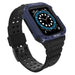 Protect Strap Band for Apple Watch 38/40/41mm Armored Case Strap - Black Blue - Smartwatch straps and cases<<<HurtelXML