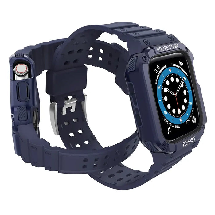 Protect Strap Band for Apple Watch 38/40/41mm Armored Case Strap - Blue - Smartwatch straps and cases<<<HurtelXML