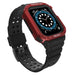 Protect Strap Band for Apple Watch 42/44/45mm Armored Case Strap - Black Red - Smartwatch straps and cases<<<HurtelXML
