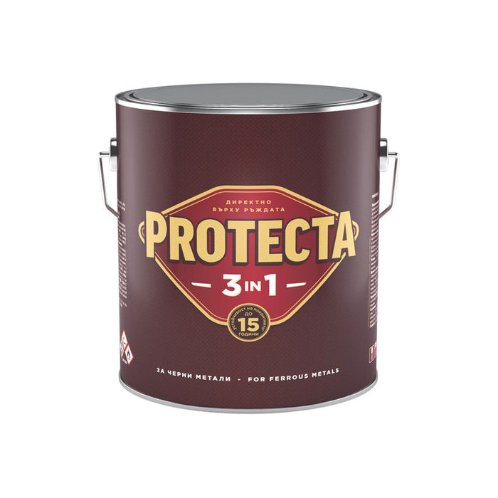 3 IN 1 ENAMEL LACQUER 2.5 L COLOR DARK GRAY METALLIC PROTECTA