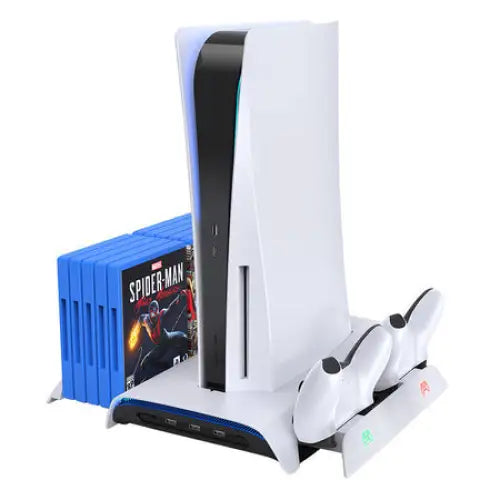 PS5 Cooling Station and Dual Controller Charger Kiwi Home PB01 White - Play Station Accessories<<<Gaming<<<InnproXML