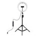 Puluz 1.1m tripod with RGBW LED lighting 26cm vlog / stream / smartphone PKT3044 - Ring lights<<<Photo studio<<<Photo