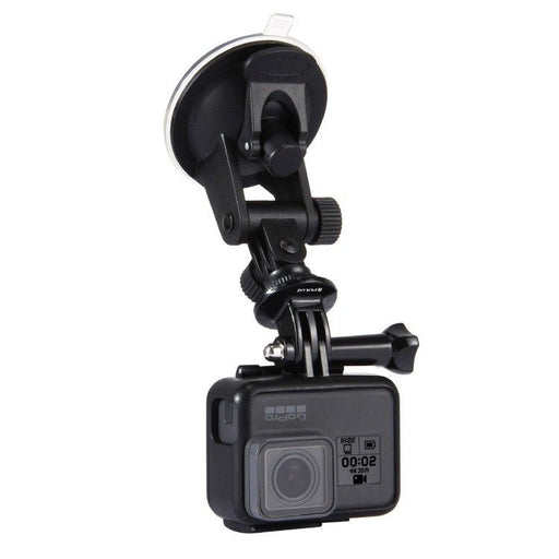 Puluz car windshield mount for sports cameras (including Osmo Action 5 Pro Insta360 X5) - Straps mounts