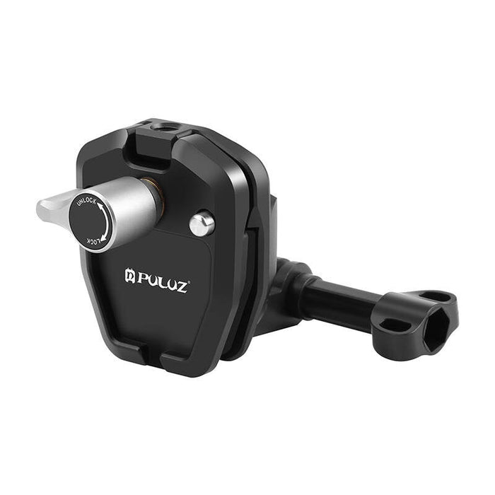 PULUZ motorcycle windshield clip for sports cameras (DJI Osmo Action 4 GoPro Hero 12 Insta360 Ace Pro / X4)(black)