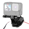 PULUZ motorcycle windshield clip for sports cameras (DJI Osmo Action 4 GoPro Hero 12 Insta360 Ace Pro / X4)(black)