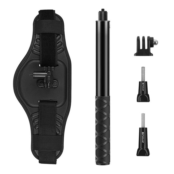 Puluz photo belt with selfie stick for sports cameras (DJI Action GoPro Insta360) - Booms and selfie