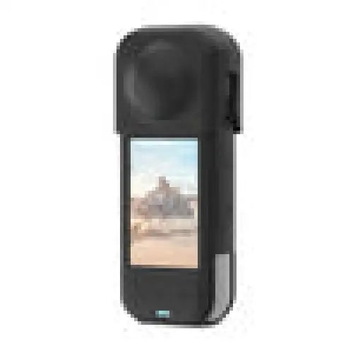 PULUZ silicone protective case with lens cover for Insta360 X5 (black) - For sports cameras<<<Accessories<<<Photo