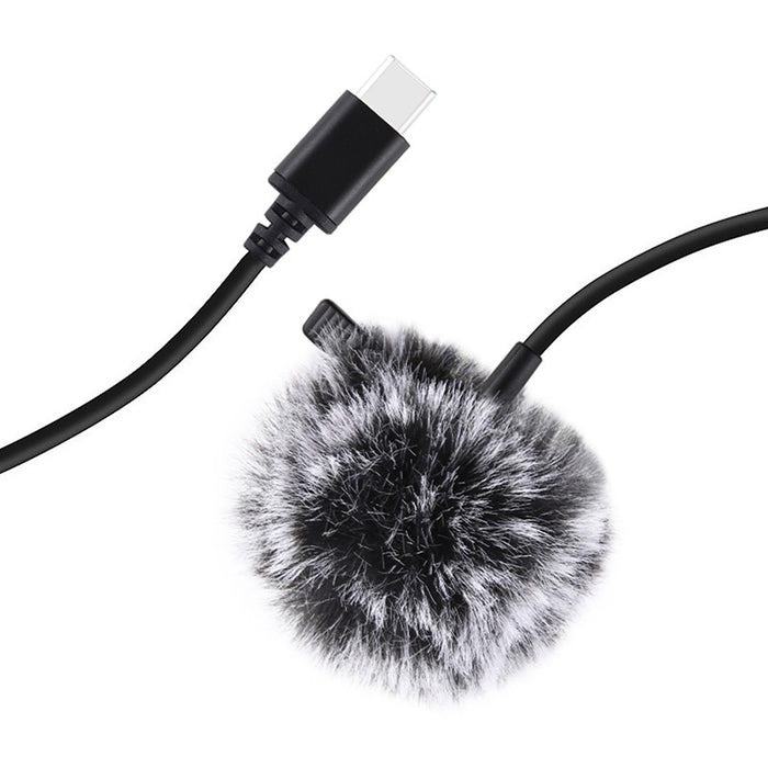 Jack Puluz tie microphone with clip PU425 1.5m USB-C