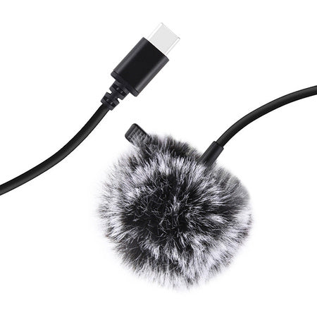 Jack Puluz tie microphone with clip PU425 1.5m USB-C