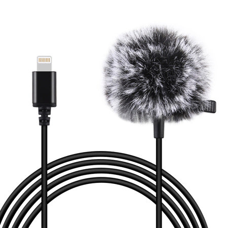 Jack Puluz tie microphone with clip PU426 1.5m 3.5mm Lightning