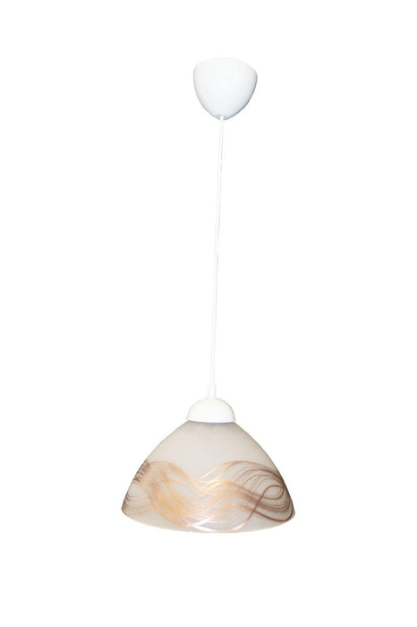 PENDANT E27 F240 WHITE/COPPER PURALUX
