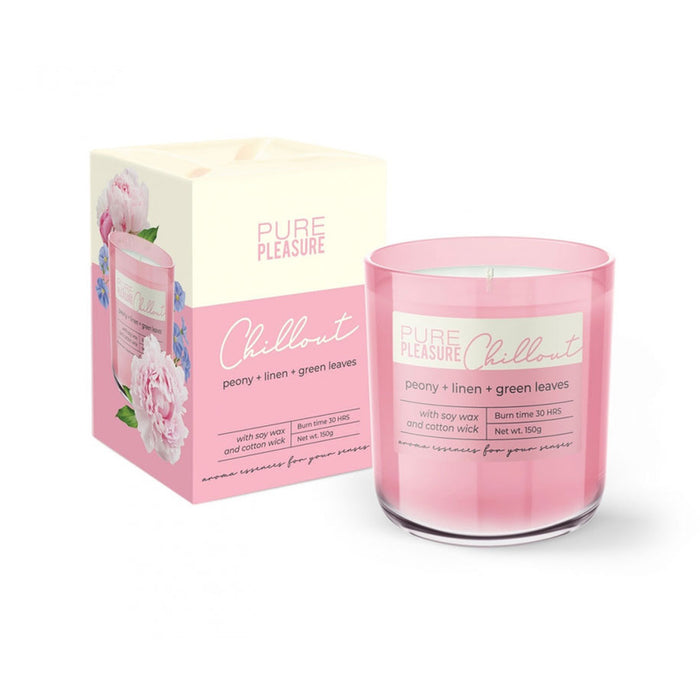 CHILLOUT PURE PLEASURE GLASS CANDLE