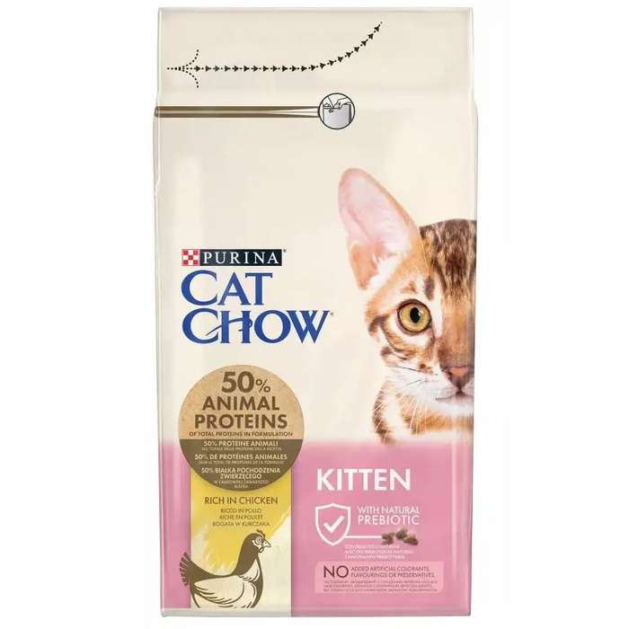 Purina Cat Chow Kitten cats dry food Chicken 1.5 kg - Dry foodDLK-KAS<<<For the catDLK<<<ActionPL