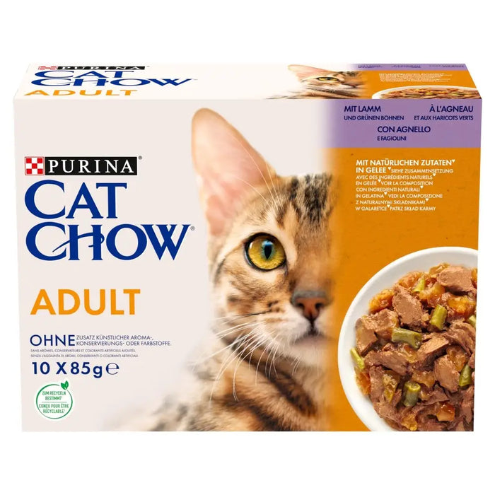 PURINA Cat Chow Lamb Green Beans - wet cat food - 10x85 g - Wet foodDLK-KAM<<<For the catDLK<<<ActionPL
