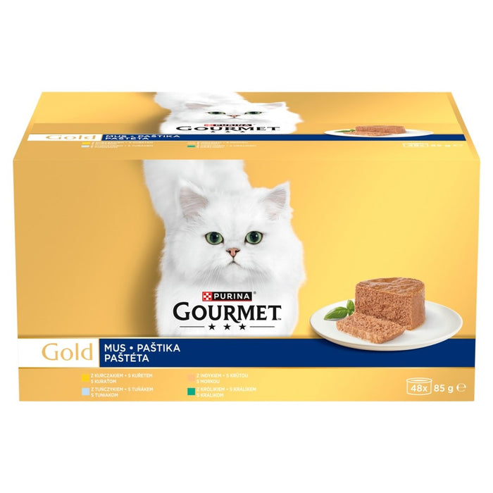 PURINA Gourmet Gold Mousse - wet cat food - 48x85g