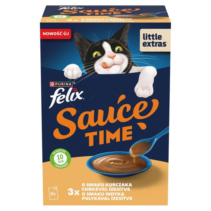 PURINA Felix Sauce Time - wet cat food - 6x40g